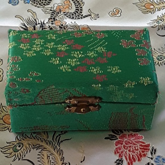 COPY Baoding Therapy Balls Cloisonne Finish Green With Dragon Firebird Yin Yang - Picture 8 of 13